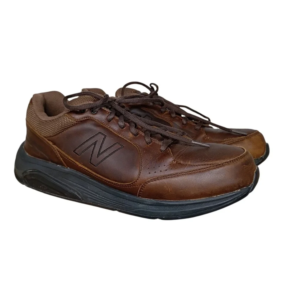 New Balance 928 Walking Shoes Mens Size 11 D Brown Leather Rollbar‎ MW928BR